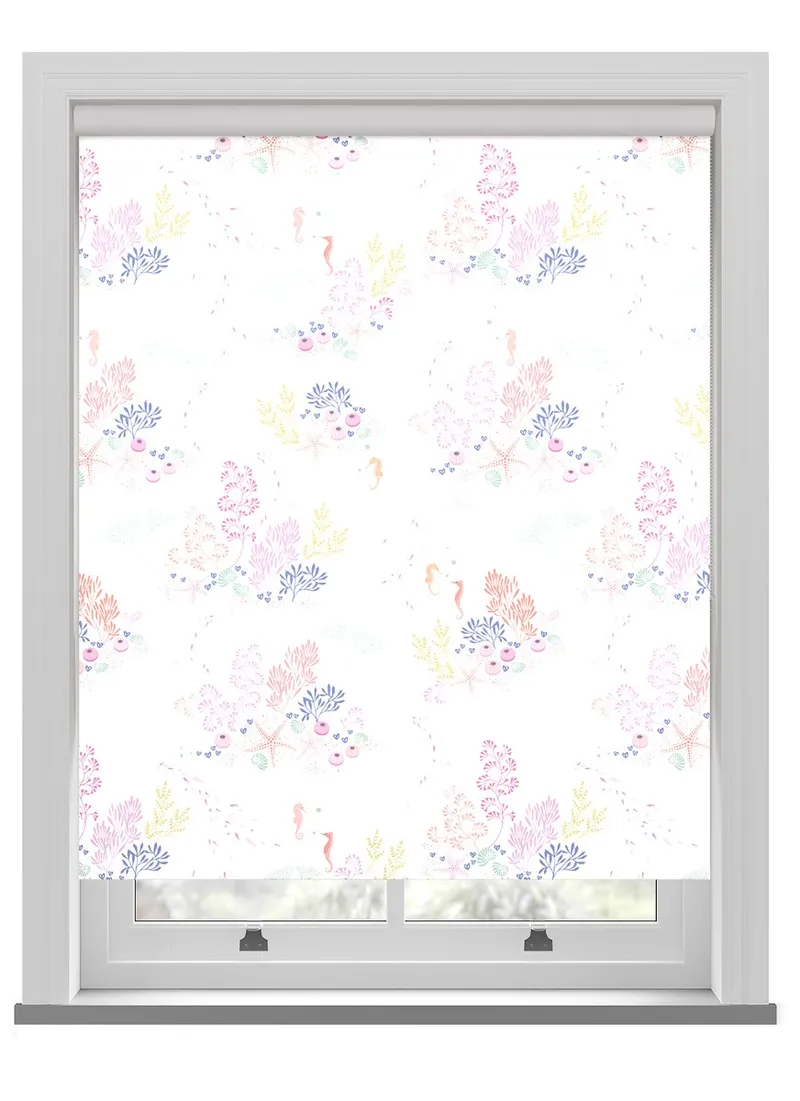 Sara Miller Underwater White Roller Blind