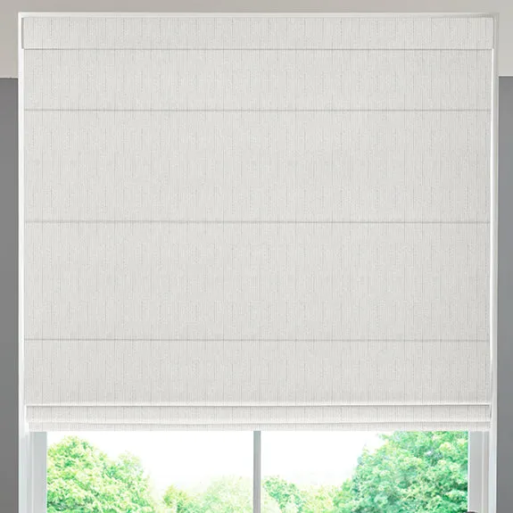 Nia Woven Stripe Made To Measure Roman Blind Tranquil