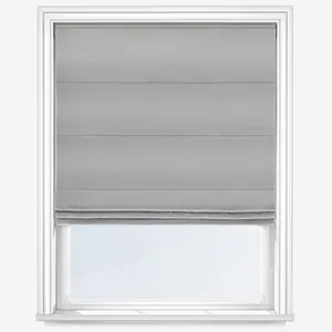 Luxe Faux Silk Silver Roman Blind