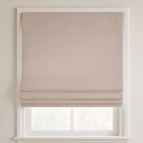 Maynard Blush Deluxe Roman Blinds