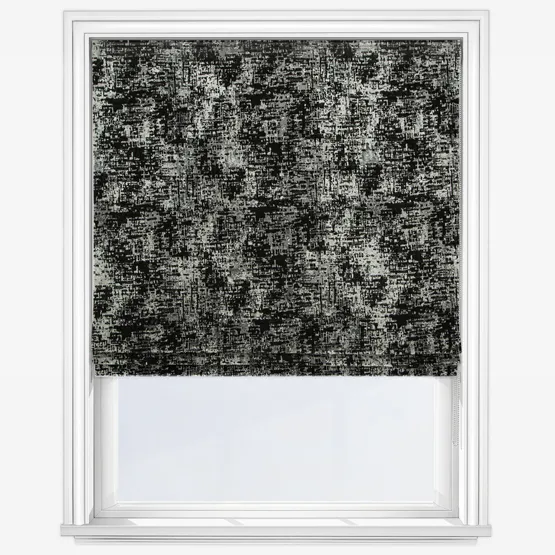 Evora Charcoal Roman Blind