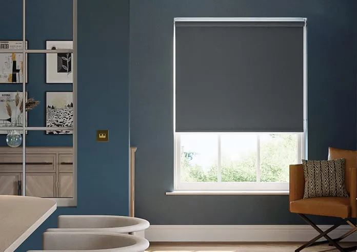 Trinity (Fr Blackout) Deep Grey - Roller Blind