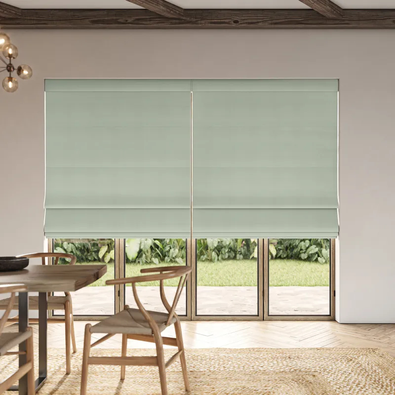 Ante Decor Virtus No Joins Soft Dim Out Made To Measure Roman Blind Mint