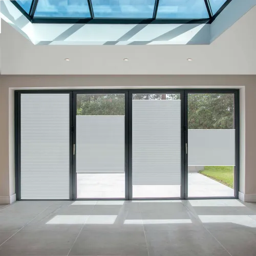 Fittoframe Dovestone Blackout Dove Grey Honeycomb Pleated Blind