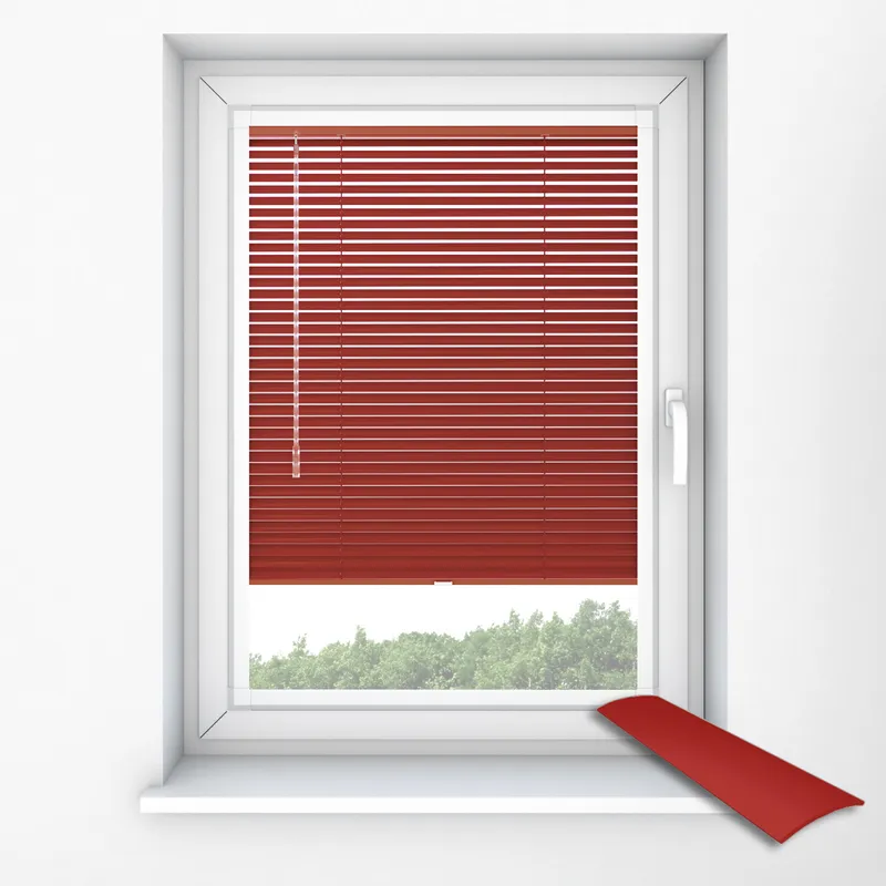 0570 Bright Red Perfect Fit Venetian Blinds
