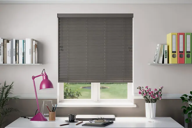 Nova Scotia Dark Grey Oak - Wooden Blind