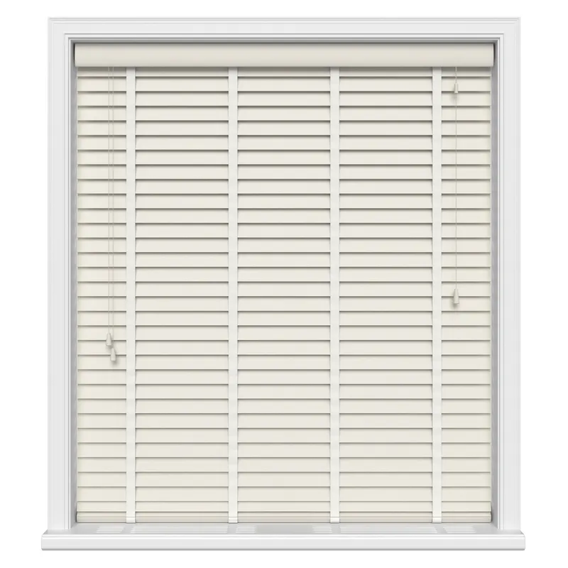 Soft Cream Grain Luxury Ecowood Uk - Wooden Blinds
