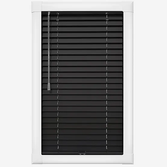 Precies Carbon Wooden Venetian Blind