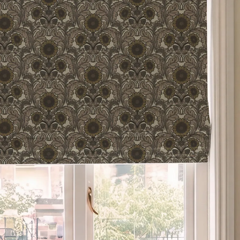 House Llewelyn-bowen Sunny Side Up Printed Made To Measure Roman Blind Caviar