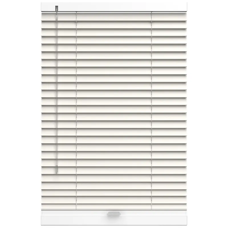 Quickstick Tradechoice Off White Real Wood Blinds Uk