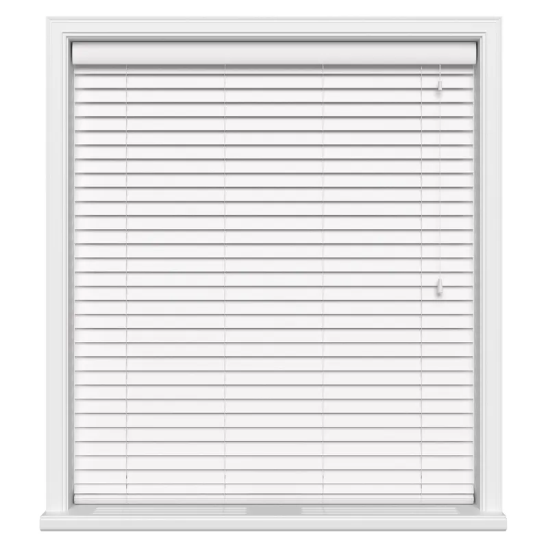 Clerkenwell White Ecowood Motorised Uk - Motorised Blinds