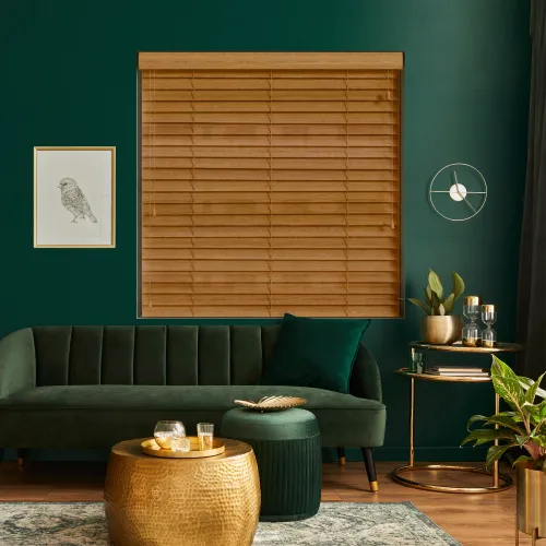 Tuscan Oak Wood Blind