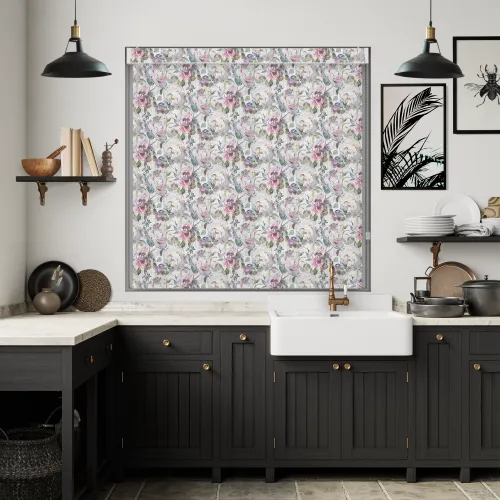 Florina Mist Pelmet Roller Blind - Elegant Window Covering