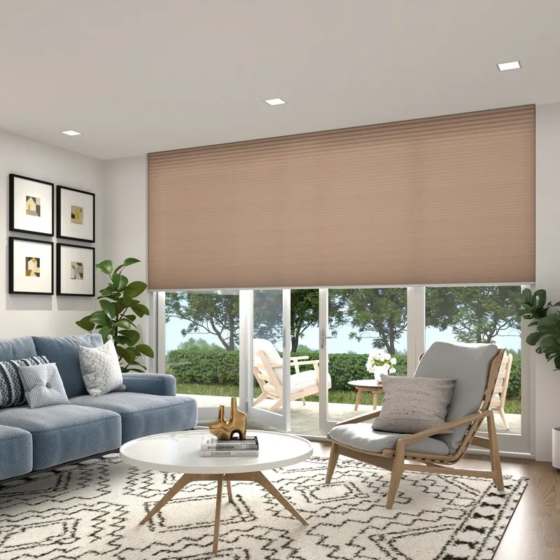 Cosishade Brown Thermal Privacy Honeycomb Blinds