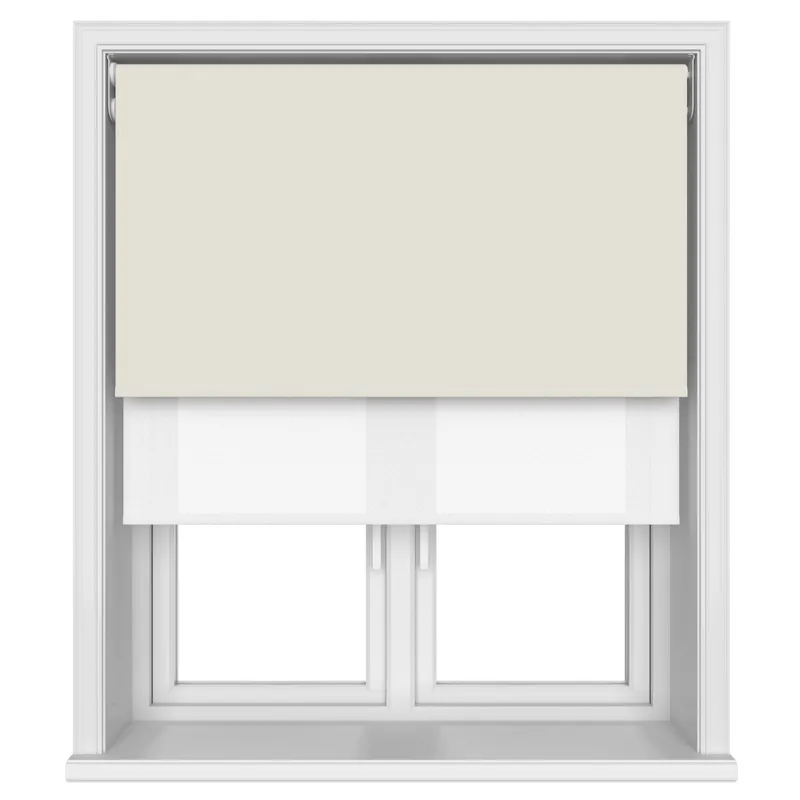 Dover Blackout Shell Motorised Double Roller Blind