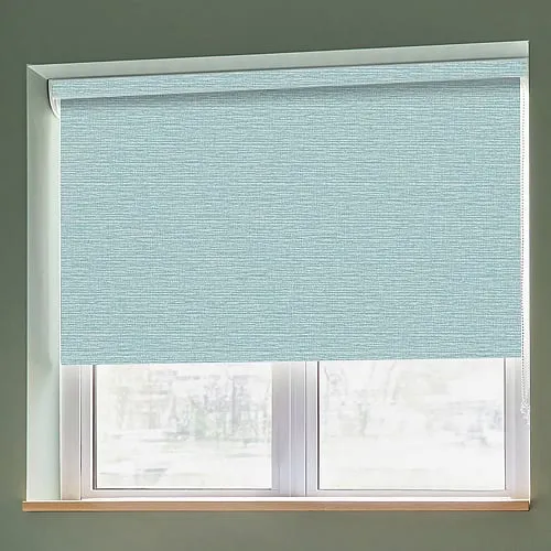 Piper Turquoise Light Filtering Roller Blinds