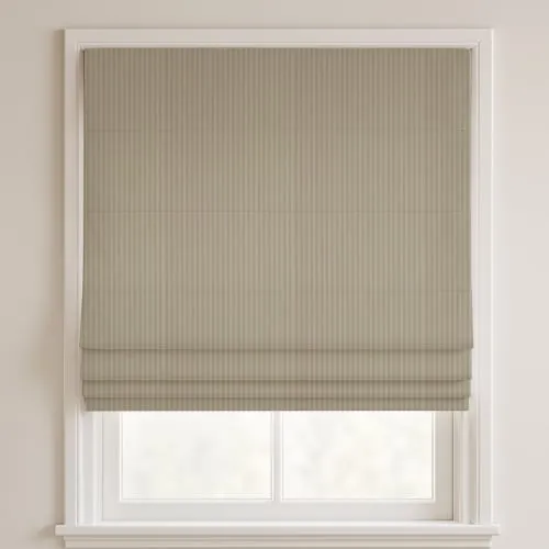 Logan Oat Deluxe Roman Blinds