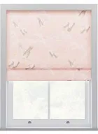 Laura Ashley Animalia Blush Roman Blind