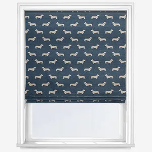 Emily Bond Peggy Indigo Roman Blind
