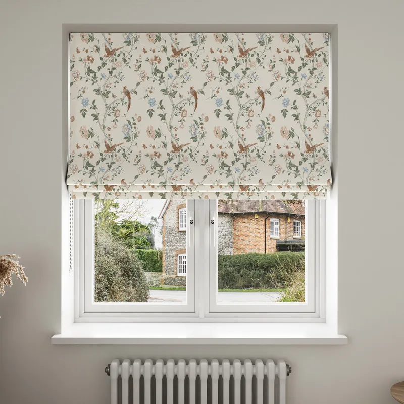 Laura Ashley Summer Palace Sage Apricot Blinds Uk