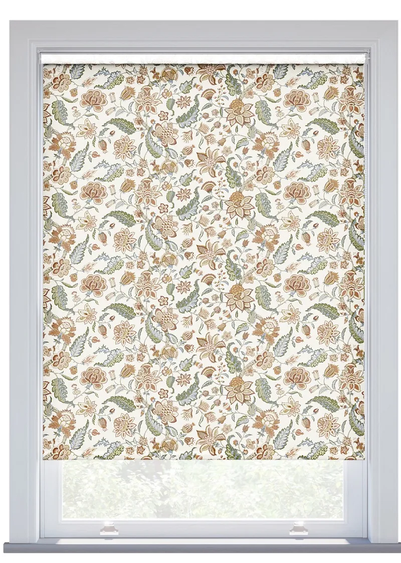 Jl X Sanderson Newnham Courtney Flax Olive Roller Blind