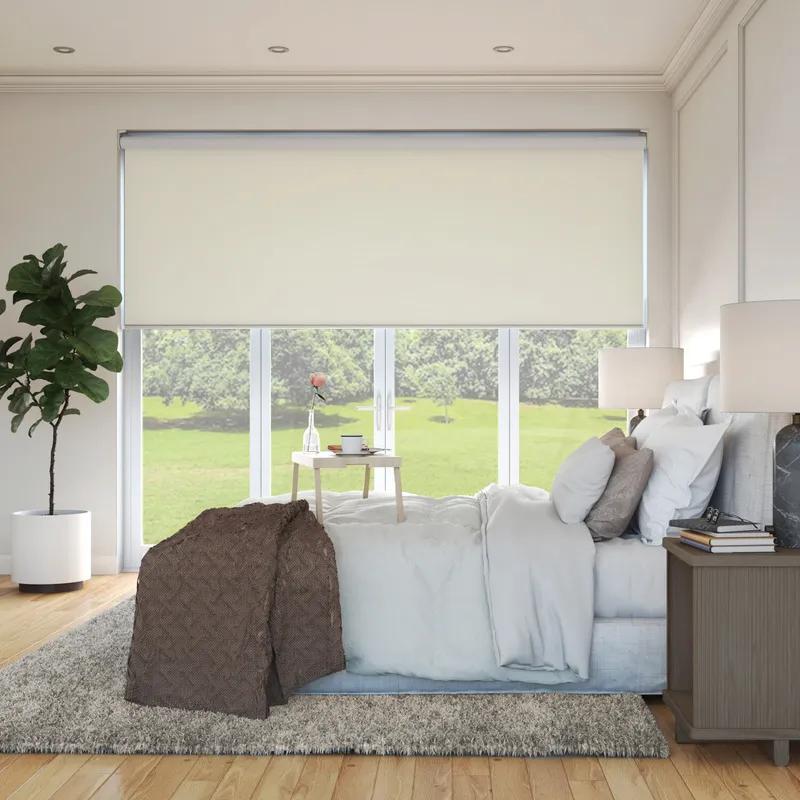 Zenith Wb Xl Blackout Soft Beige Extra Wide Electric Roller Blinds