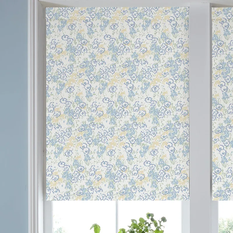 Laura Ashley Conwy Made To Measure Blackout Roller Blind Blue Sky