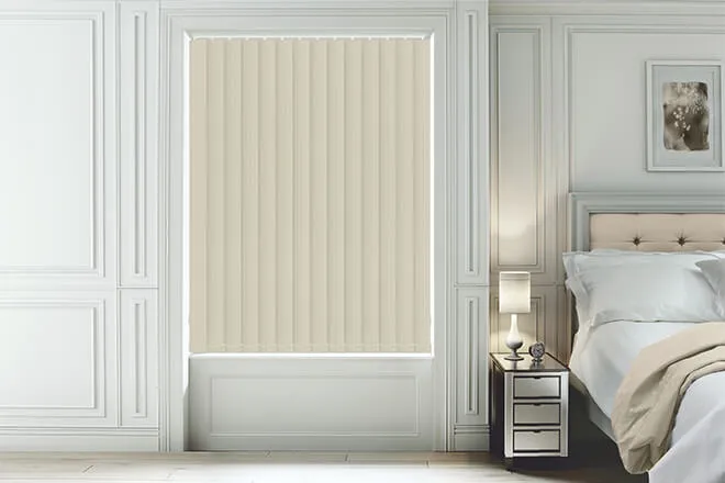 Maeve Cream - Textured Blackout Vertical Blind
