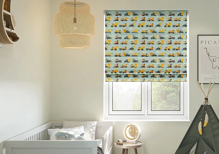 Construction Crew Cement Grey - Roman Blind