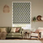 Tulip Trellis Charcoal Roman Blind