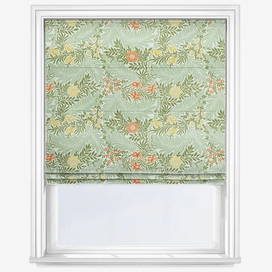 William Morris At Home Larkspur Nettle Roman Blind