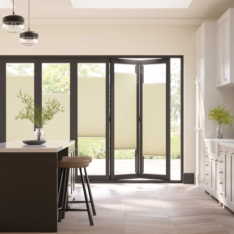 Bifold Adapt Duoshade Cream Pleated Blind