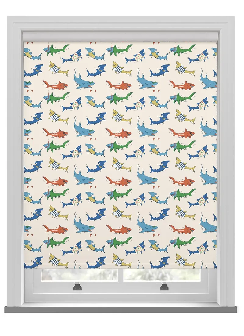 Cath Kidston Summer Sharks Cream Roller Blind