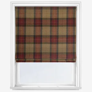Moon Skye Claret Roman Blind
