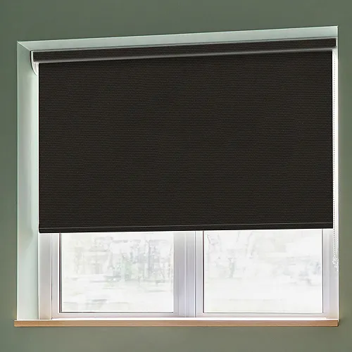 Urban Fr Black (Moisture Resistant) Bathroom Roller Blinds