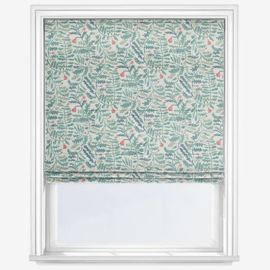 Edinburgh Weavers Mini Bertie Teal Roman Blind