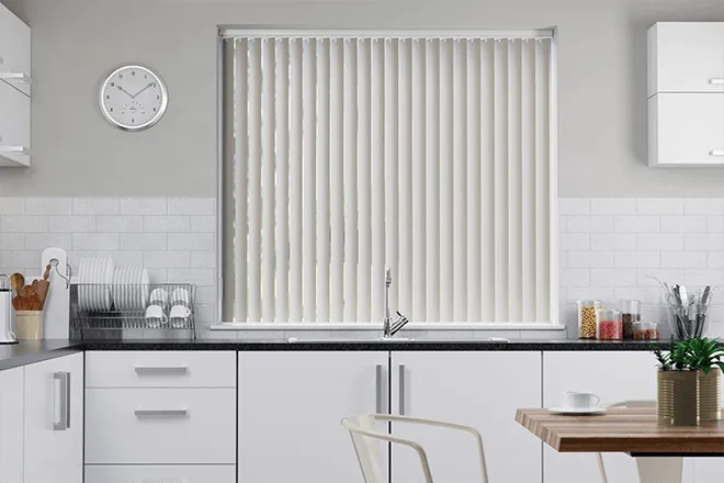 Cello Ivory Matt Finish - Rigid Pvc Vertical Blind