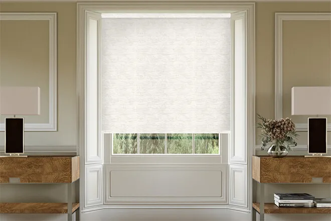 Emily Cream - Shadow Pattern Roller Blind
