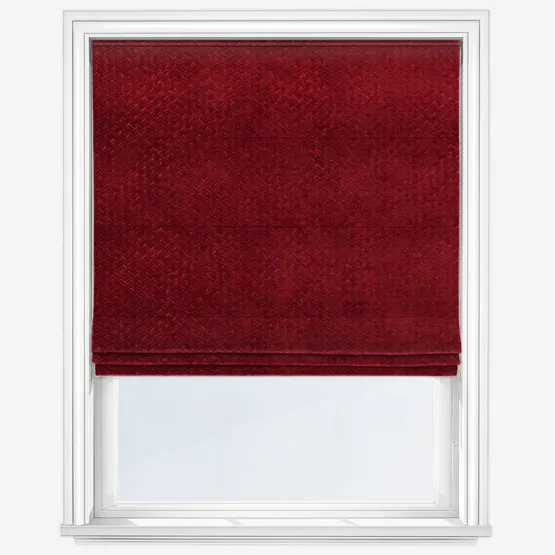 Fibre Naturelle Romeo Claret Roman Blind