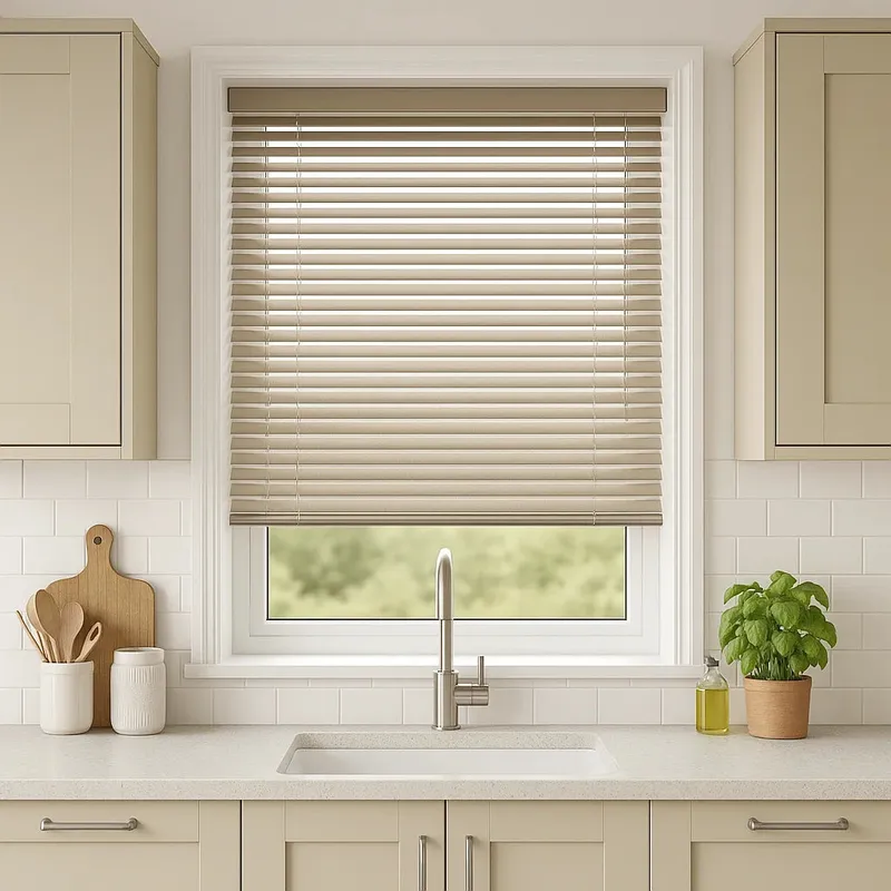 Hessian Metal Venetian Blind - 25mm