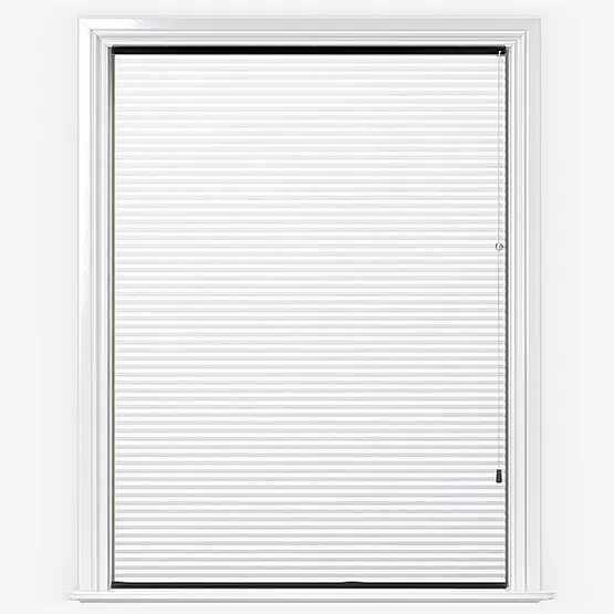 Coburg White Pleated Blind