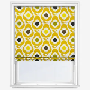 Orla Kiely Pear Yellow Multi Roman Blind