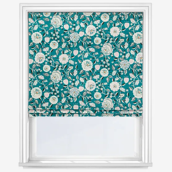 Cath Kidston Strawberry Gardens Teal Roman Blind