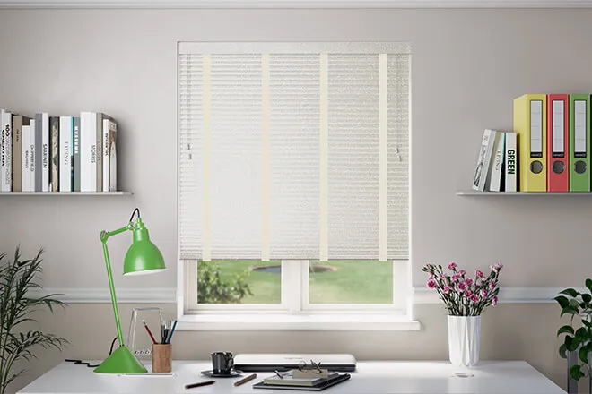 Millennium Opal Shimmer - 50mm Aluminium Venetian Blinds With Cream Tapes