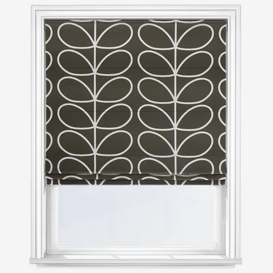 Orla Kiely Jumbo Linear Stem Kelp Roman Blind