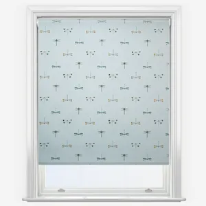 Sophie Allport Water Colour Dragonfly White Roller Blind