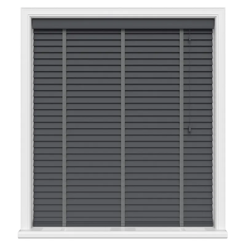 Anthracite Grey Luxury Real Wood Motorised Uk