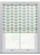 Orla Kiely Solid Stem Duckegg Roman Blinds