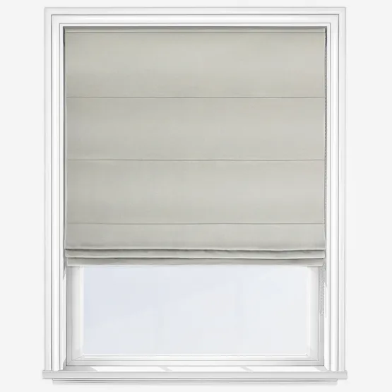 Soft Recycled Silver Roman Blind