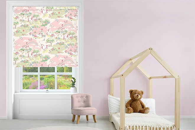 Cath Kidston Magical Scenic Pink - Designer Roller Blind